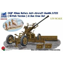 OQF Bofors 40mm Anti-Aircraft Gun Mk. I/III (British Army) & Gun Crew Set
