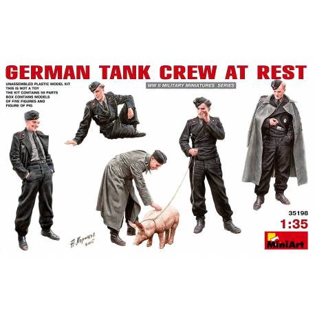 GERMAN TANK CREW AT REST