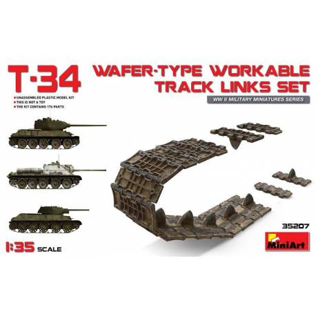 T-34 WAFER-TYPE WORKABLE TRACK LINKS SET