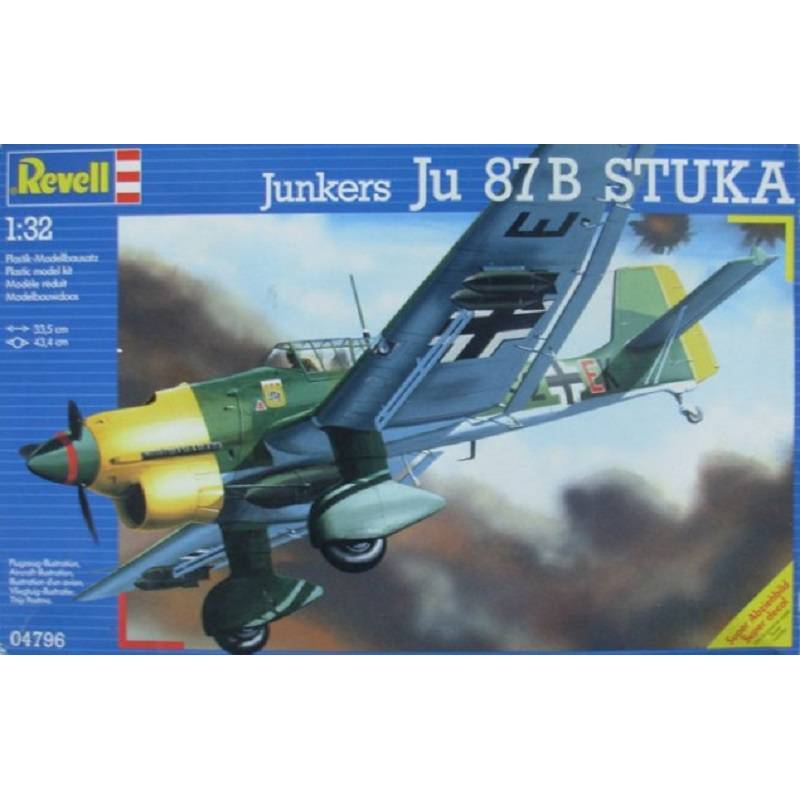 Junkers Ju 87b Stuka Revell 04796 1 32ème Maquette Char Promo