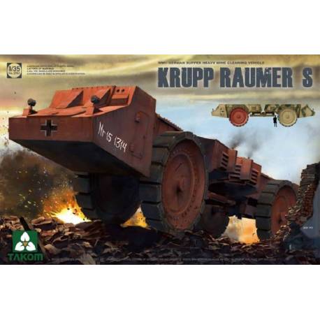 Maquette Krupp Raumer S WWII German Super Heavy Mine Clearing Vehicle|TAKOM|2053|1:35