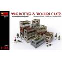 WINE BOTTLES & WOODEN CRATES