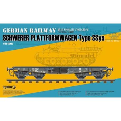  GERMAN RAILWAY SCHWERER PLATTFORMWAGEN Type SSys