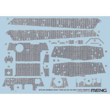 Sd.Kfz.182 King Tiger Zimmerit Decal