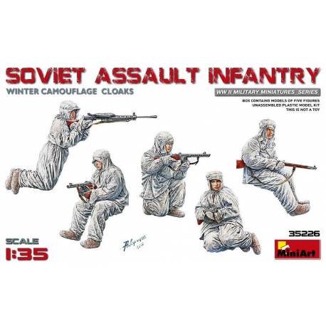 SOVIET ASSAULT INFANTRY (WINTER CAMOUFLAGE CLOAKS)