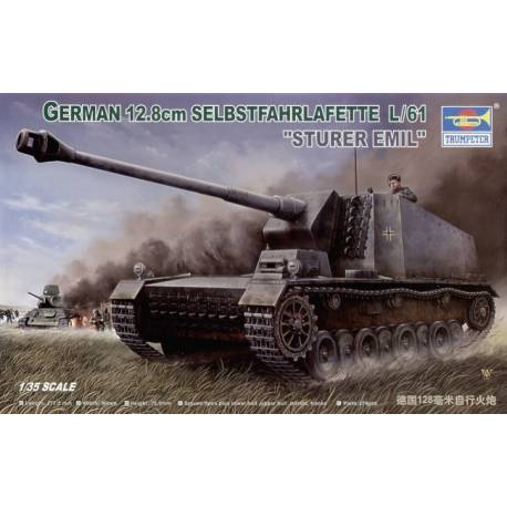 GERMAN 12.8cm SELBSTFAHRLAFETTE L/61 "STURER EMIL" 