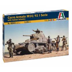 CARRO ARMATO M14/41 l SERIE with ITALIAN INFANTRY