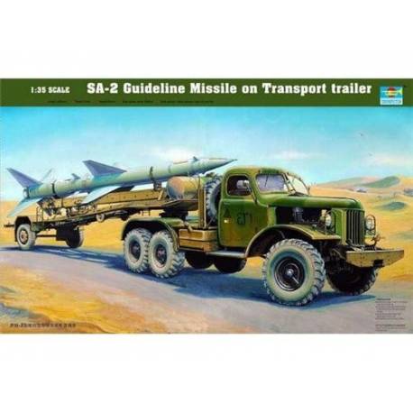 SA-2 Guideline Missile on Transport trailer 