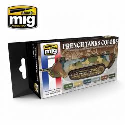 FRENCH TANKS COLORS CAMOUFLAGE COLORS FROM 1914 to 1940 WW I & WW II