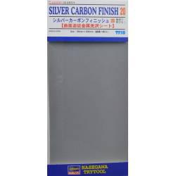 PLAQUE SILVER CARBON FINISH 20