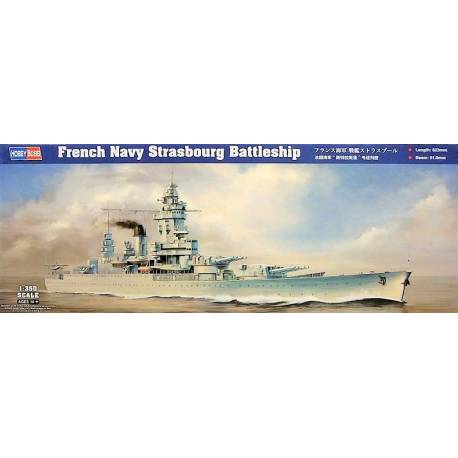 French Navy Strasbourg Battleship