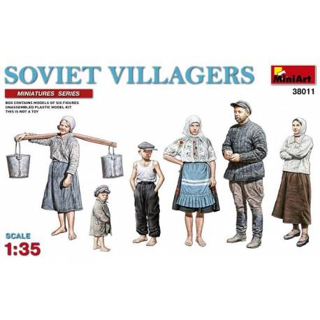 Maquette figurine SOVIET VILLAGERS|MINIART|38011|1:35