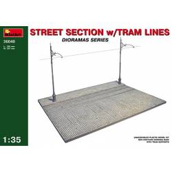 STREET SECTION w/TRAM LINES 