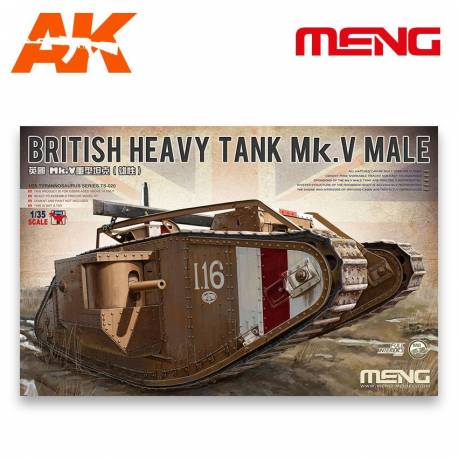 BRITISH HEAVY TANK Mk.V MALE (with full interior)