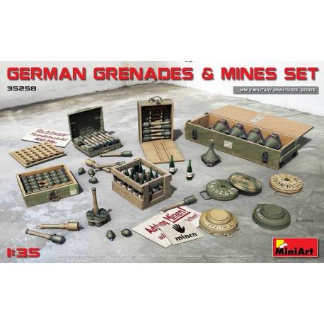 GERMAN GRENADES & MINES SET