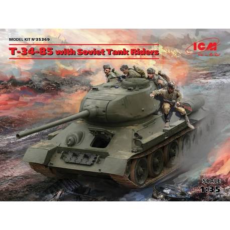 T-34-85 with Soviet Tank Riders