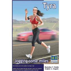 Tyra jogging some miles