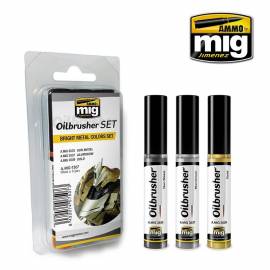 OILBRUSHER BRIGHT METAL COLORS SET