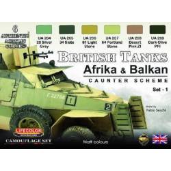 British Tanks Africa & Balkan Caunter Scheme Set 1