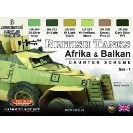 British Tanks Africa & Balkan Caunter Scheme Set 1