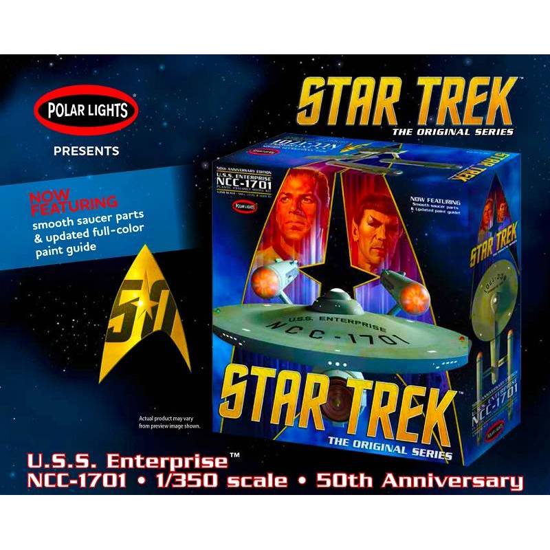 Star Trek Uss Enterprise Ncc‐1701 50th Anniversary Edition Polar Lights 938 1350ème 2429