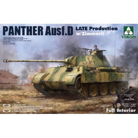 Panther Ausf. D Late Production w/ Zimmerit Full Interior Kit