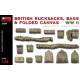 Maquette Diorama BRITISH RUCKSACKS BAGS & FOLDED CANVAS WW2|1:35|MiniArt|35599