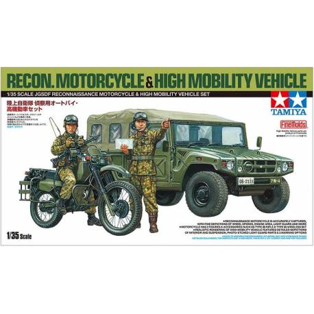 JGSDF Reconnaissance Motorcycle & High Mobility Vehicle Set