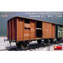 RAILWAY COVERED GOODS WAGON 18t “NTV” TYPE