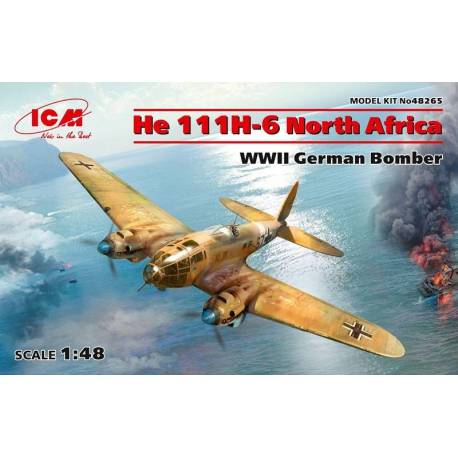 He 111H-6 North Africa, WWII German Bomber