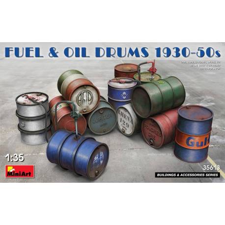 FUEL & OIL DRUMS 1930-50s