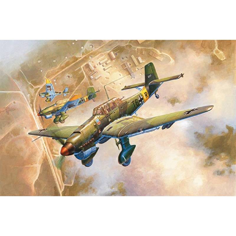 Junkers Ju-87B-2 Stuka TRUMPETER 02421 1/24ème Maquette Char Promo