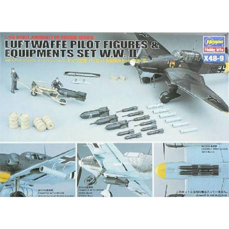 Luftwaffe Pilot Figures & Equipments Set W.W.II