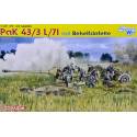 PAK 43/3 L/71 w/BEHELFSLAFETTE 