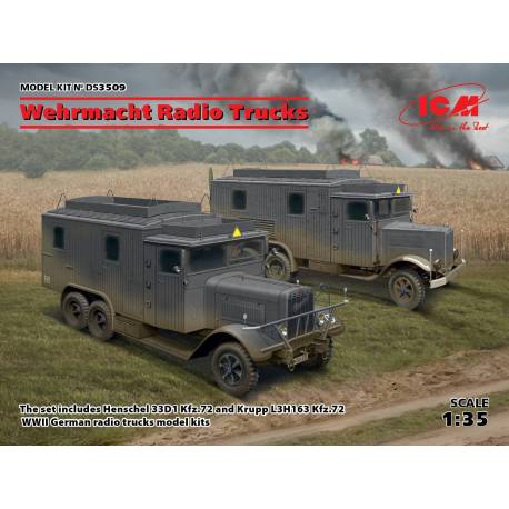 Wehrmacht Radio Trucks (Henschel 33D1 Kfz.72, Krupp L3H163 Kfz.72)