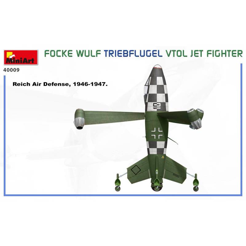 FOCKE WULF TRIEBFLUGEL VTOL JET FIGHTER Miniart 40009 1/35ème Maquette ...