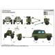 PLA type 63 107mm Rocket Launcher & B212 Military Jeep 