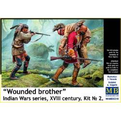 Wounded brother. Indian Wars series, XVIII century. Kit No. 2