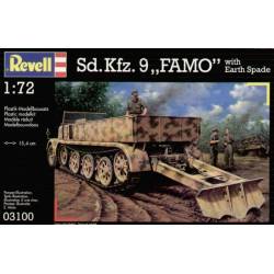 Sd. Kfz. 9 FAMO with earth spade 