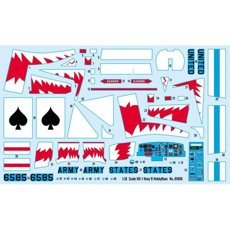UH-1 Huey B HOBBY BOSS 81806 1/18ème Maquette Char Promo
