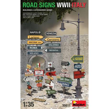 ROAD SIGNS WWII ITALY