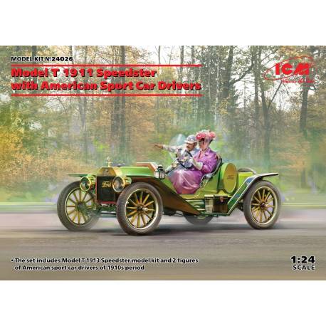 Model T 1913 Speedster with American Sport Car Drivers