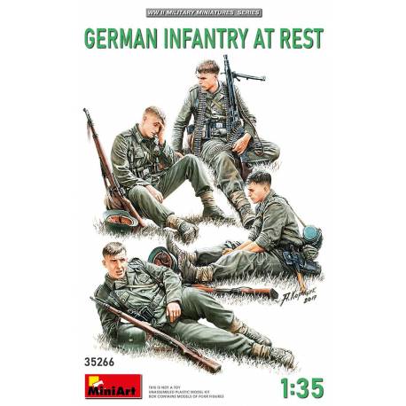Maquette figurine GERMAN INFANTRY AT REST|Miniart|35266|1:35