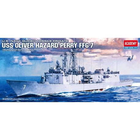 Bateau USS Oliver Hazard Perry FFG-7|ACADEMY|14102|1:350