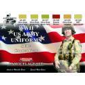 Peinture WWII US ARMY UNIFORMS COLOURS SET-2 6x 22ml acrylic colours