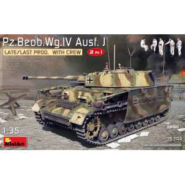 Maquette char Pz.Beob.Wg.IV Ausf. J LATE/LAST PROD. 2 IN 1 W/CREW|Miniart|35344|1:35