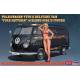 Volkswagen Type 2 Delivery Van "Fire Pattern" w/Blond Girl's Figure