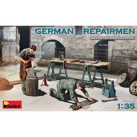 Maquette figurine GERMAN REPAIRMEN|Miniart|35353|1:35