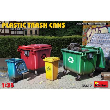 Maquette Diorama PLASTIC TRASH CANS|1:35|MiniArt|35617