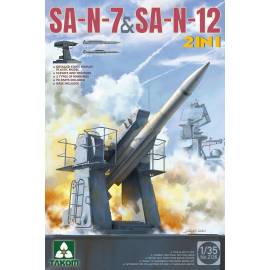 Maquette SA-N-7 & SA-N-12 Russian Navy Anti Aircraft Missile 2 in 1|TAKOM|2136|1:35